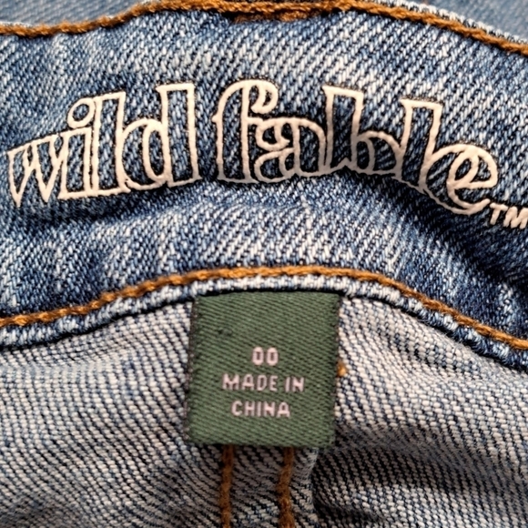 Wild Fable Denim Mini Skirt Size 00 - Picture 4 of 4